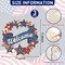 4th of July Wood Crafts to Paint for Kids Adults, 3 Sets Paintable Unfinished Wooden Patriotic Ornaments for Craft, Memorial Veterans Day DIY Cutouts Wreath for Painting Door Decorations (Star)